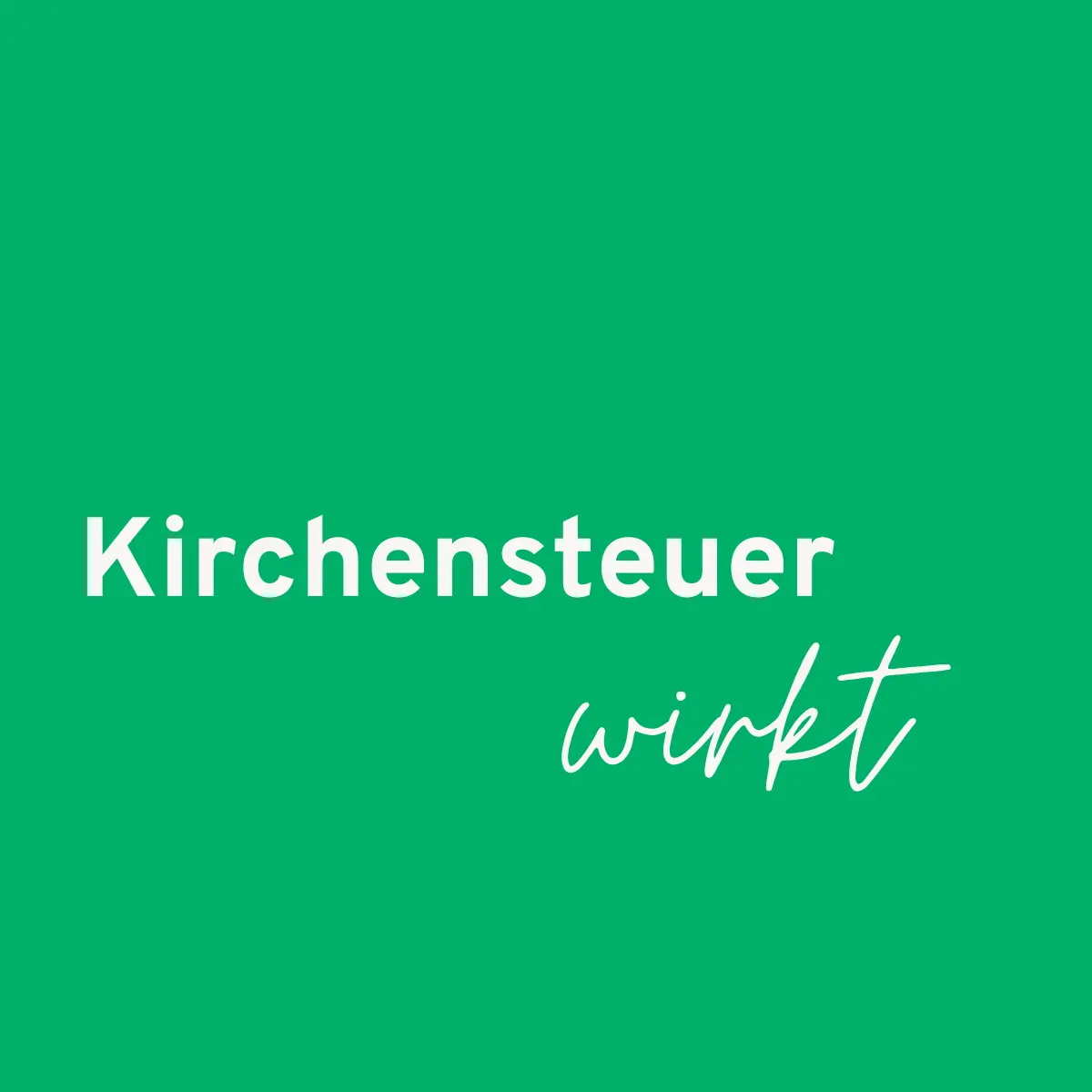 Kirchensteuer wirkt